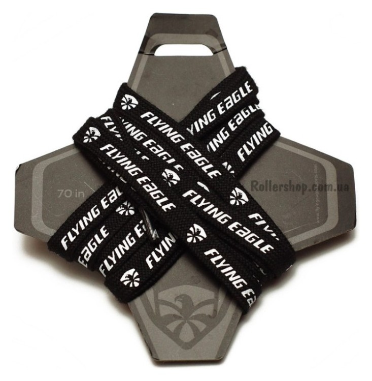 Шнурки для роликов Flying Eagle Pro черные, ROL_9534
