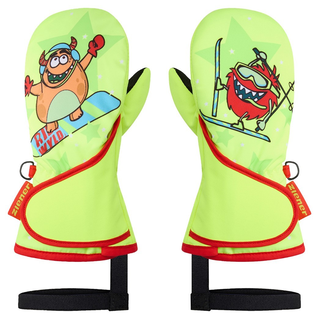 Ziener рукавиці лижні Lemmi Jr poison yellow 2, 115001-737-2