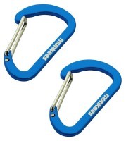 Munkees 3251 карабин Flat Wiregate 4 mm x 40 mm (пара) dark blue
