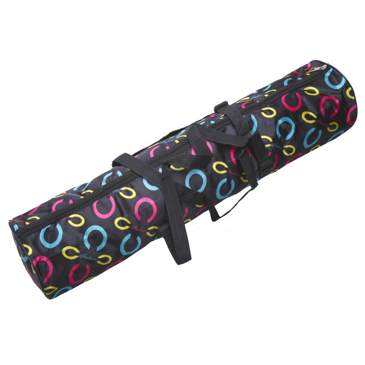 Чохол-сумка для йога килимка Yoga bag fashion SP-Planeta FI-6011 (16смx67см, нейлон), чорний, 8290391