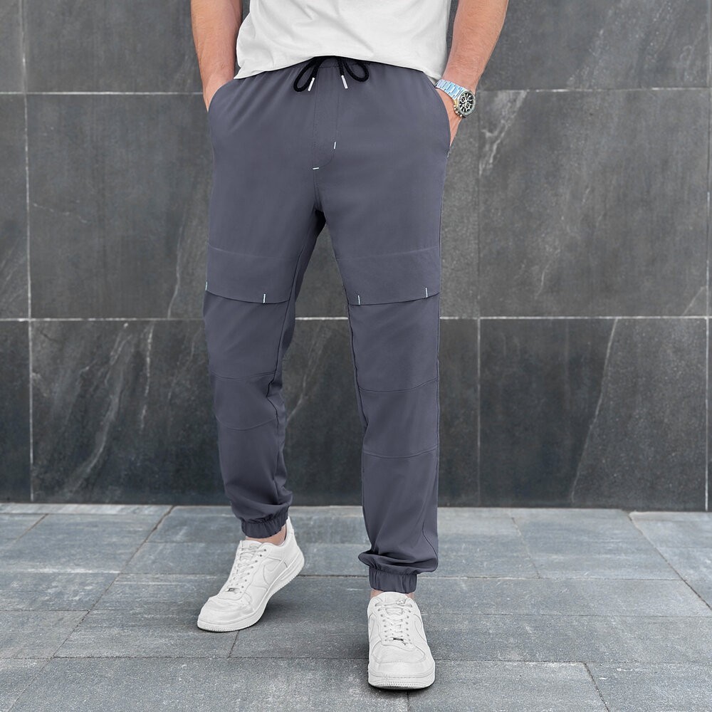 Чоловічі штани джогери з кишенями антрацит Pobedov Vershyna, POB_00000008871