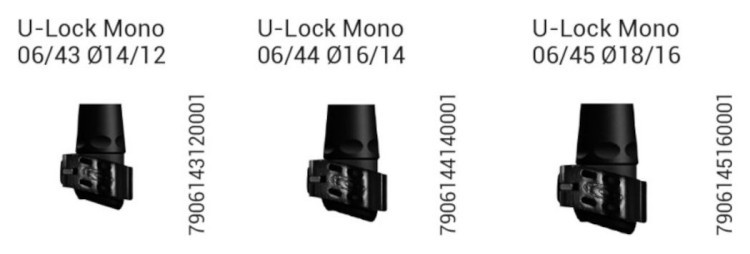 Зажимное соединение Gabel 06/43 U-Lock Mono Ø14/12, 034.0004