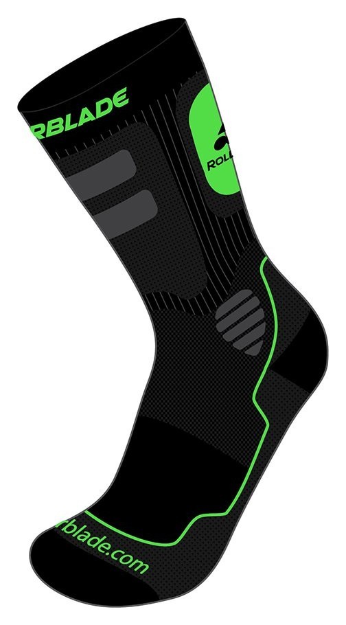 Носки для роликів чоловічі Rollerblade HIGH PERFORMANCE SOCKS S Nero/verde (06A56000 T83), RCH_19118
