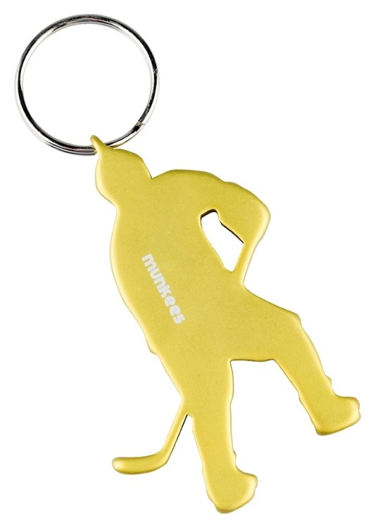 Munkees 3497 брелок-открывашка Icehockey Player yellow, 3497-YL