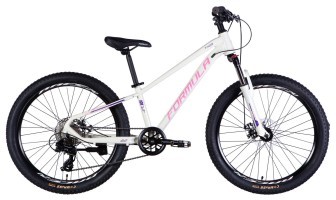 Велосипед AL 24" Formula THOR DD CS рама-12" біло-рожевий 2025