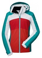 Куртка женская женская утепленная SKI JACKET SCHLADMING2 42 Red/turquoise 0702 (10-12154)
