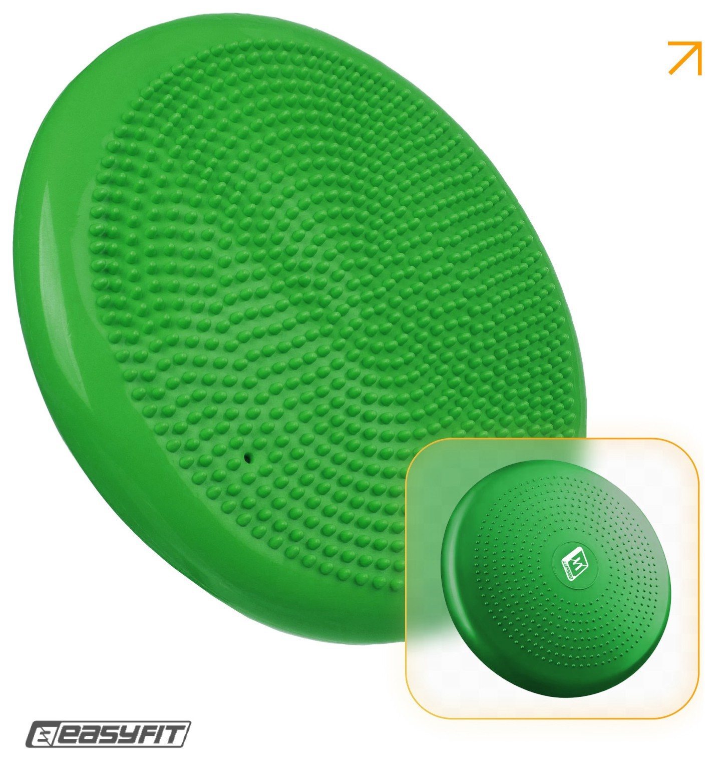 Балансировочная массажная подушка EasyFit Зеленый, EFIT_EF-1840-GN
