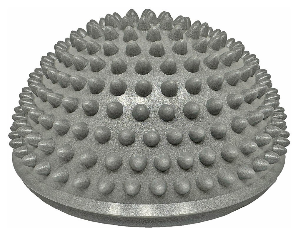 Полусфера массажная киндербол EasyFit 16 см мягкая серая, EFIT_EF-3001-GY