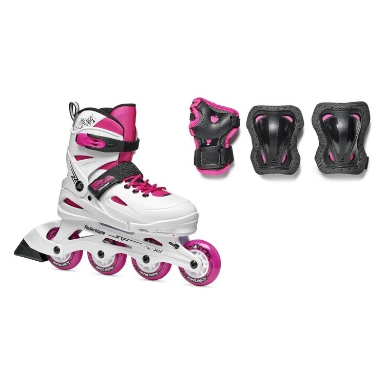 Ролики Rollerblade Fury Combo 2024 white-pink, 07373600-T1C-36.5-40.5