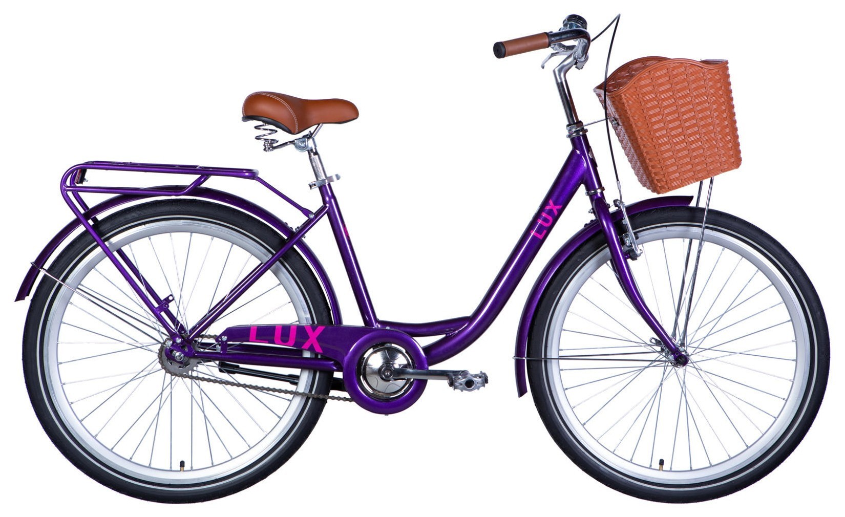 Велосипед ST 26" Dorozhnik LUX Velosteel рама-17" сливовий 2026, OPS-D-26-363