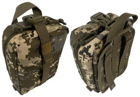 Підсумок аптечка швидкознімна тактична MOLLE піксель ЗСУ MM-14 для РПС, разгрузки або жилету