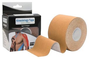 Кінезіологічний тейп EasyFit Kinesio бежевий