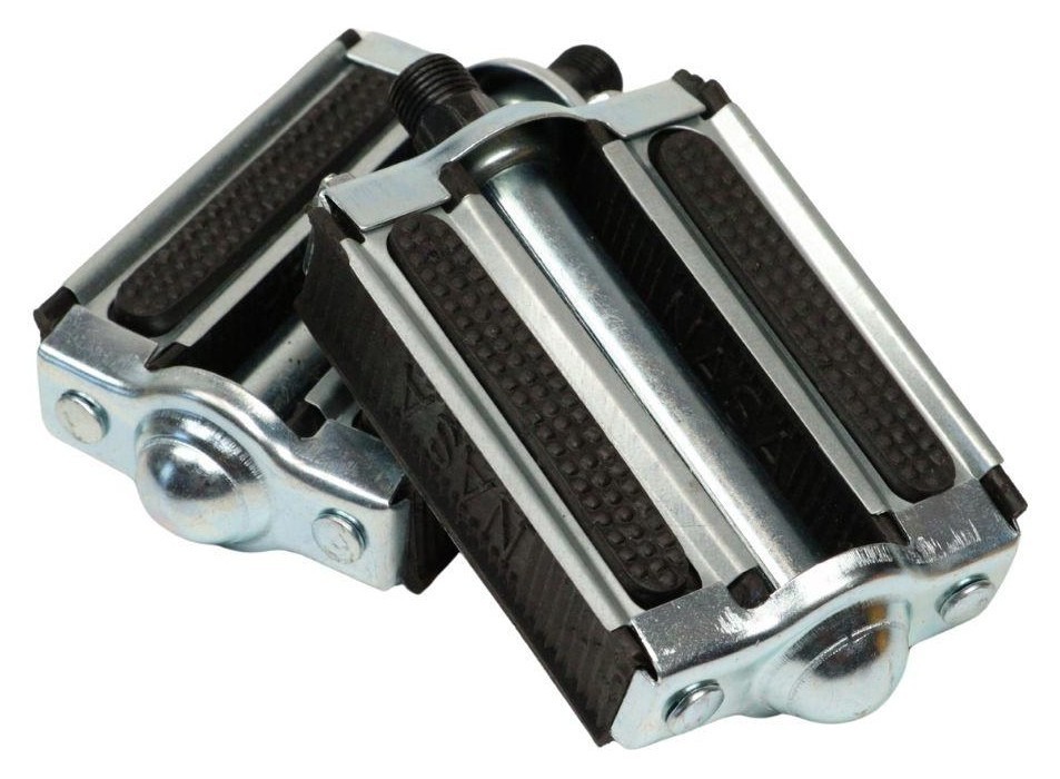 Педалі Сталь + пластик 100*75мм VLT JD-012 срiблястий з чорним насипний 14*1,25 AM (брендоване пакування), PED-220