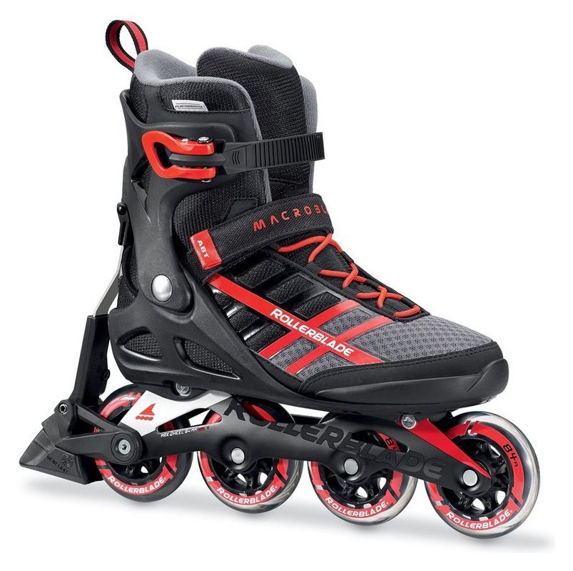 Роликові коньки для дорослих Rollerblade MACROBLADE 84 ABT M 41 (8.5US) 265мм Black/red (7734400) O, RCH_18683