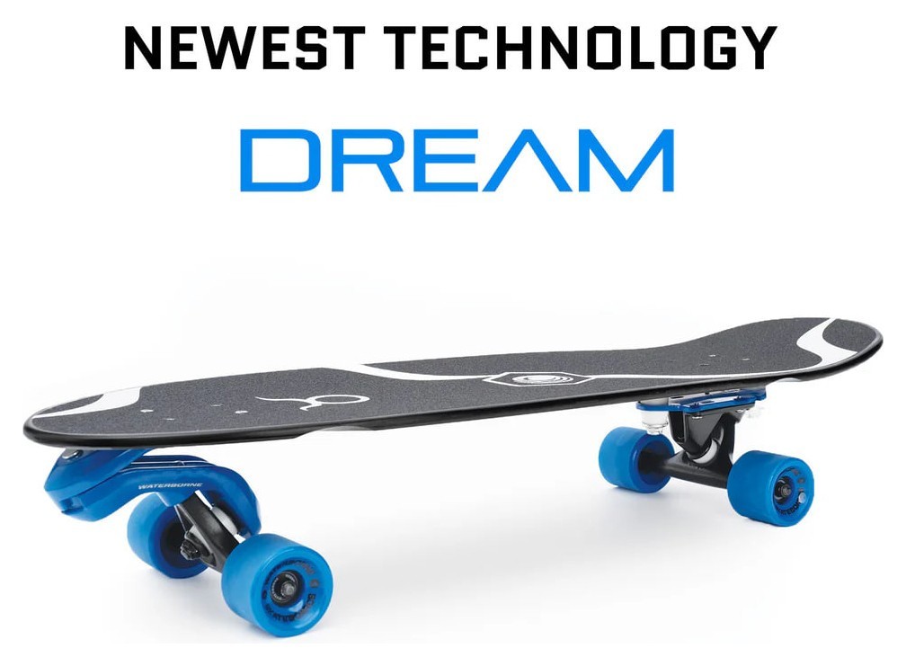 WaterBorne DREAM TAURUS Widebody Surf Skate 32" серфскейт - Black Bamboo, FRD.047853