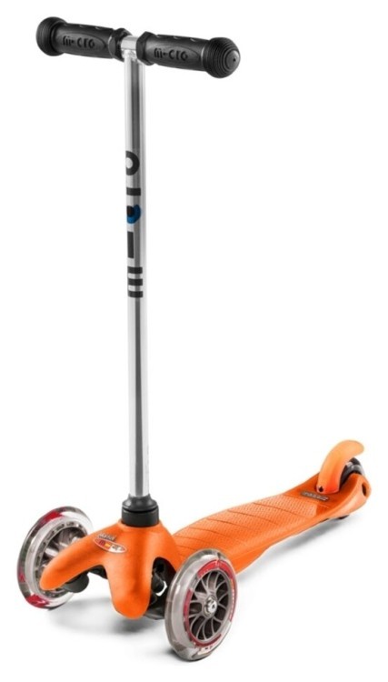 Самокат MICRO серии "Mini Classic" – оранжевый (до 50 kg, 3-х колесный), MM0005
