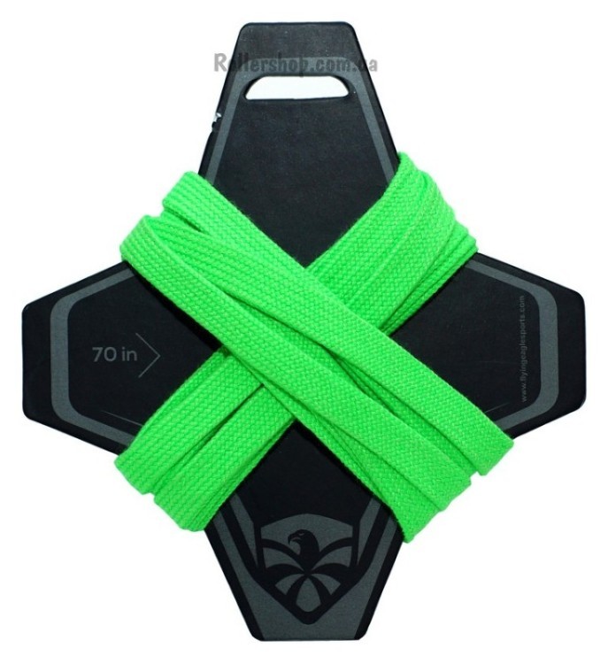 Шнурки для роликов Flying Eagle зеленые, ROL_7641