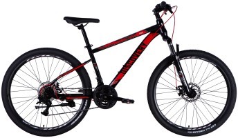 Велосипед ST 27.5" Discovery TREK DD FR рама-16" чорно-червоний 2025