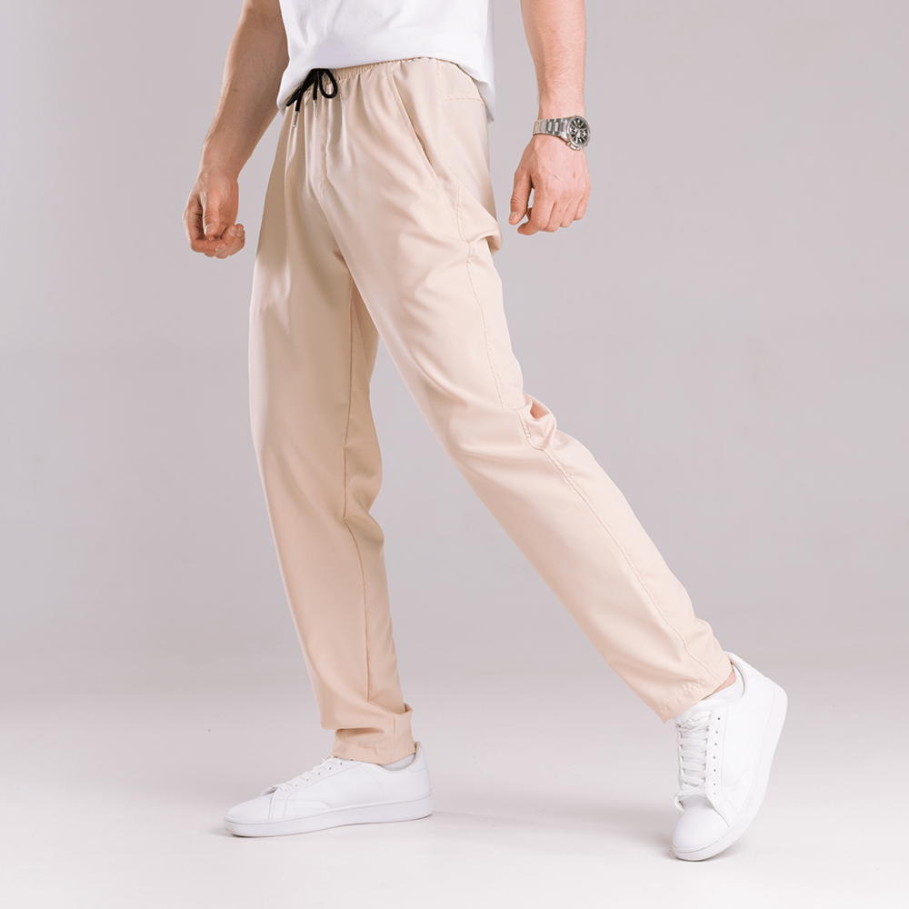 Чоловічі легкі весняні штани вільного крою бежеві Pobedov Aero, POB_00000008818