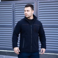 Толстовка флісова Pobedov Voin з липучками Темно-синій M BLto2 541Mdb