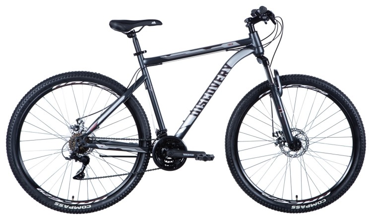 Велосипед ST 29" Discovery TREK AM DD рама-" 2024 (серо-красный (м)), OPS-DIS-29-166