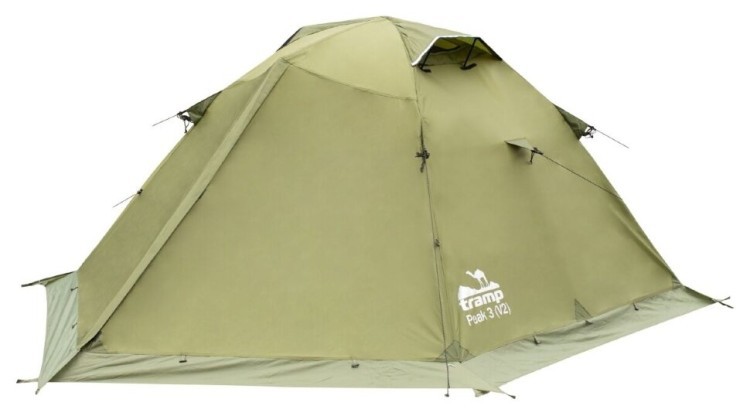Палатка Tramp Peak 3 (v2) green UTRT-026, UTRT-026-green