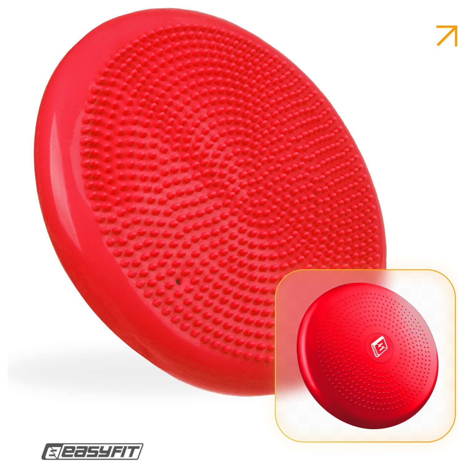 Балансировочная массажная подушка EasyFit Красный, EFIT_EF-1840-R