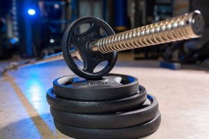 Олімпійська, металева штанга RN-Sport Quatro 78 кг (2х15, 2х10, 2х5, 2х2. 5 + гриф 1.8 м)