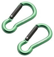 Munkees 3236 карабин Pear 6 mm x 60 mm (пара) grass green
