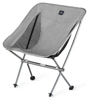 Стул складной ультралегкий Naturehike Stellaluna L04 CNK2450JJ015, размер М, алюминий, серый