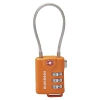 Munkees 3609 брелок-замок TSA Cable Combi Lock orange