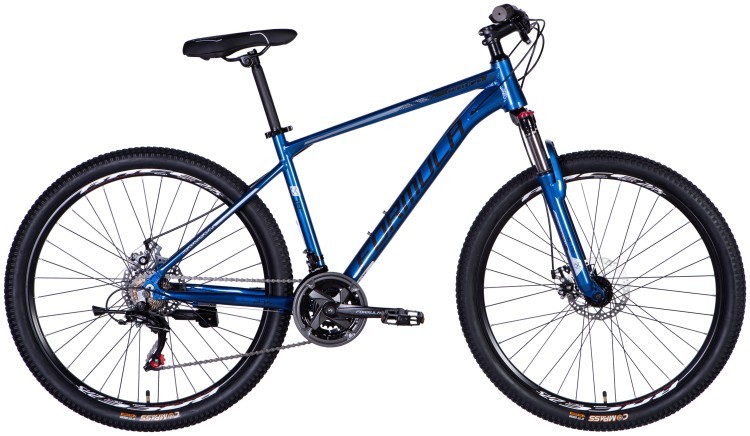 Велосипед AL 27.5" Formula MOTION DD FR рама-18" синьо-чорний 2025, OPS-FR-27.5-257