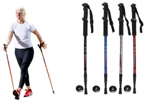Палиці для скандинавської ходьби (552) Bavar Sport (белый)