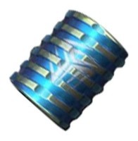 Титановая бусина голубая Weknife A-02C