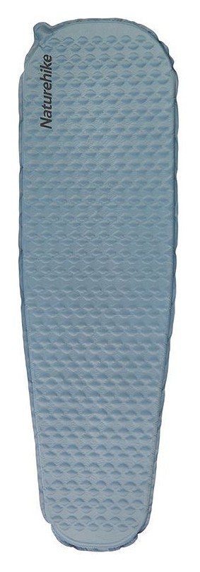 Матрац туристичний надувний одномісний  Naturehike CNK2300DZ013, 185x55x3.5 см, блакитний, овальний, FNR_6976023927041