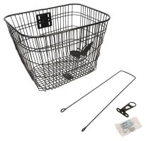 Кошик Сталь на рульову колонку 24-28" 360*270*250 мм зі стійкою 400L 25,4" CK-005B чорний