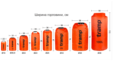 Гермомешок Tramp PVC Diamond Rip-Stop 10 UTRA-111 оранжевый