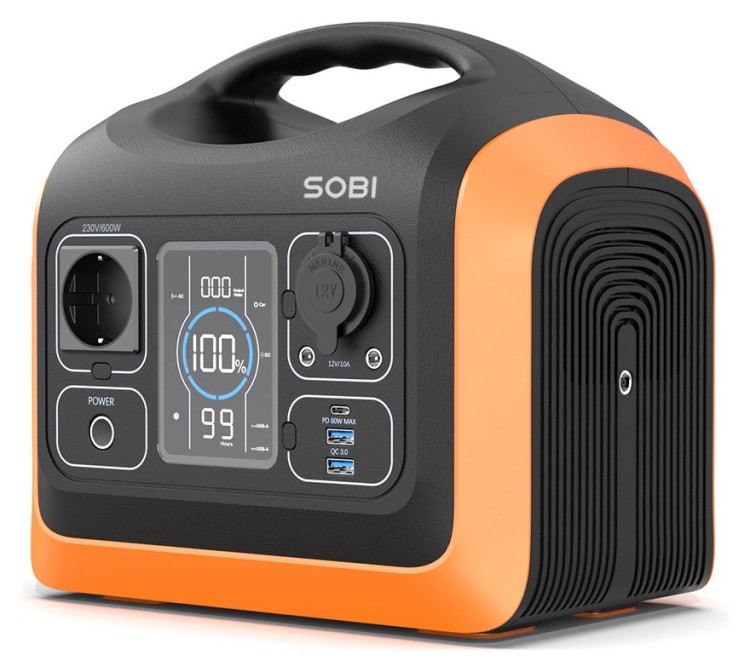 Портативная зарядная станция Sobi 600W (186000mAh; 595Wh), SB600W