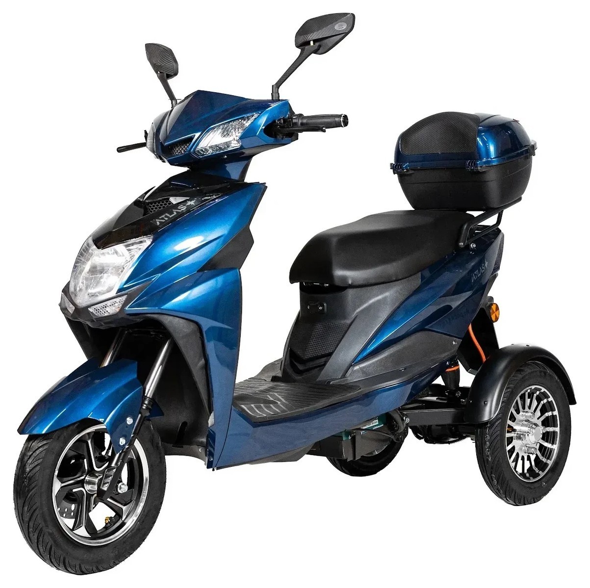 Электроскутер ATLAS Falcon Trike Box 1500W Cyan Blue, TOK_4013