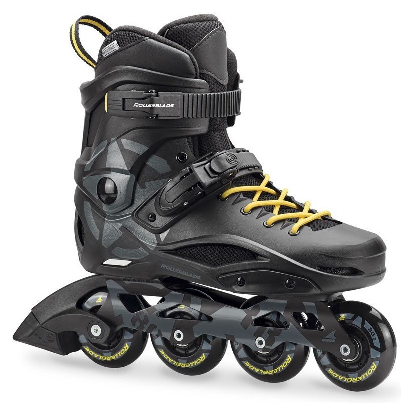 Роликовые коньки для взрослых Rollerblade RB 80 40.5 (9US) 260мм Black/yellow (07847700 800) O, RCH_11252