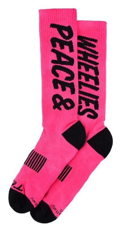 Носки TLD MENS PERFORMANCE SOCKS; PEACE & WHEELIES [FUSCIA] S/M, OBOD_853725002