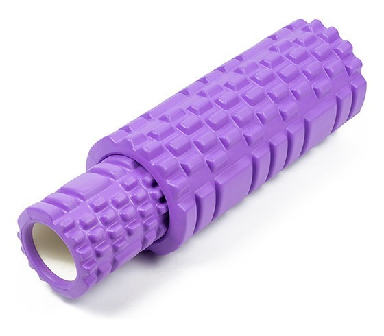 Массажный ролик EasyFit Grid Roller Double 33 см Фиолетовый, EFIT_EF-7737s-1