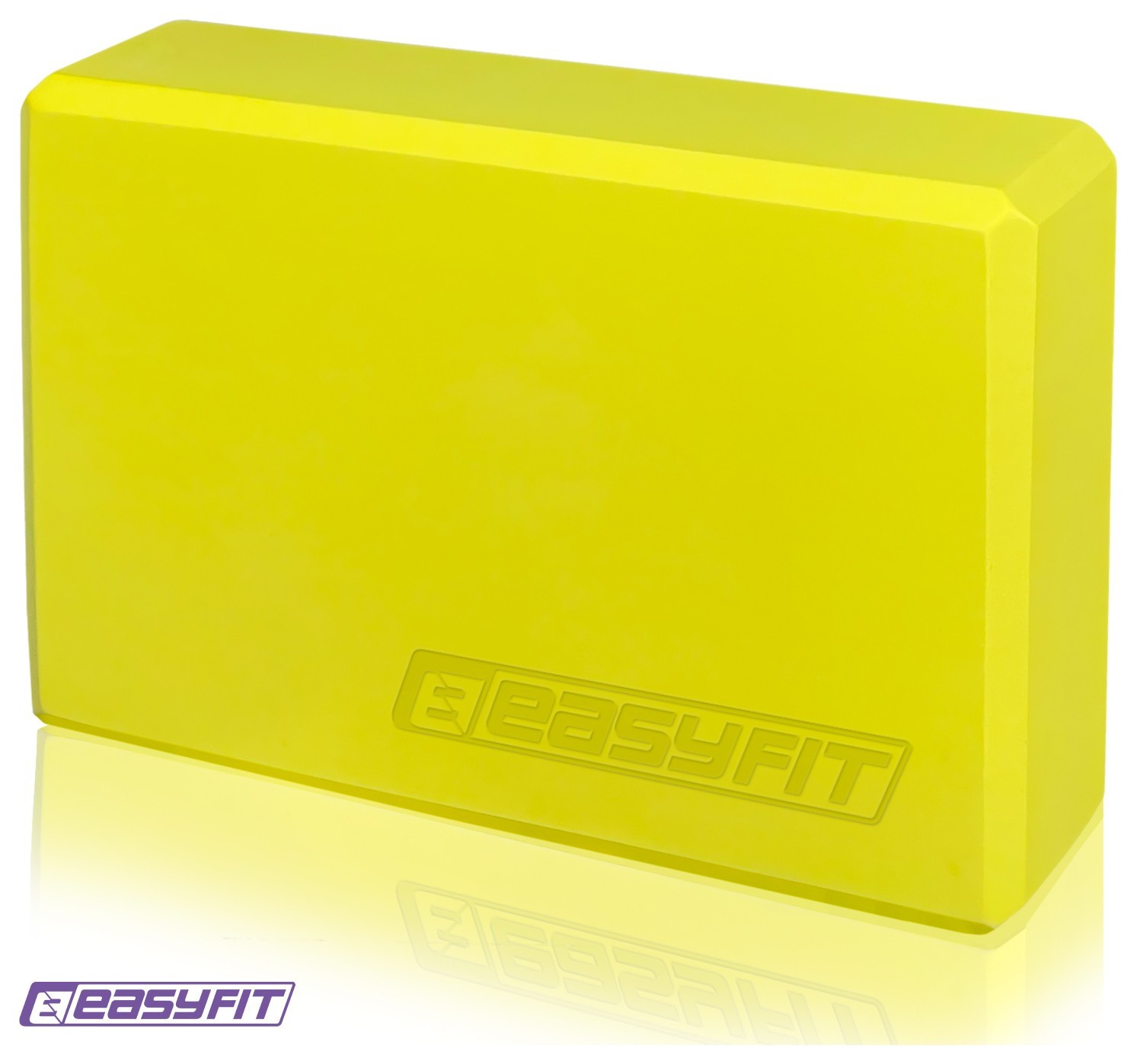 Блок для йоги EasyFit EVA Желтый, EFIT_EF-1818-Y