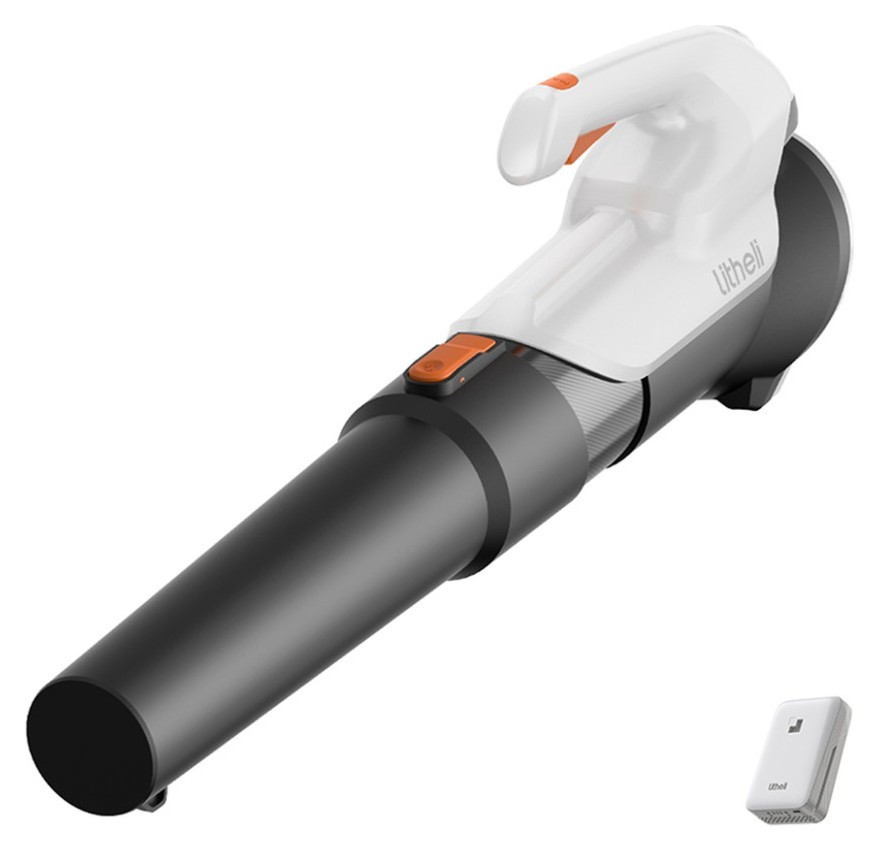 Акумуляторна повітродувка садова Litheli, живлення від павербанку (УМБ Litheli Power Bank 10000 mAh, 45 W, 2А в комплекті), FNR_U20BR01-0U110