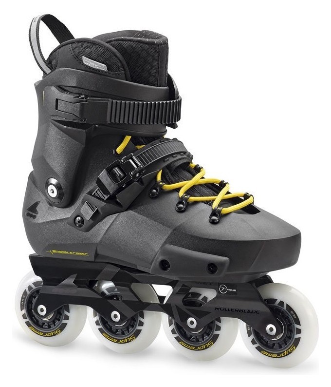 Роликовые коньки для взрослых Rollerblade TWISTER EDGE W 38 (7US) 240мм Black/Yellow (7847500800), RCH_18676