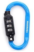 Munkees 35931 карабин Combi Lock Carabiner D-Shape blue