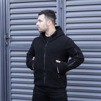 Чоловіча толстовка флісова на блискавці Pobedov Explorer чорна