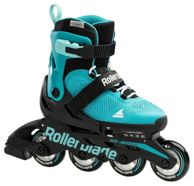 Ролики дитячі Rollerblade Microblade Aqua Black , 07221900-3D9-28-32