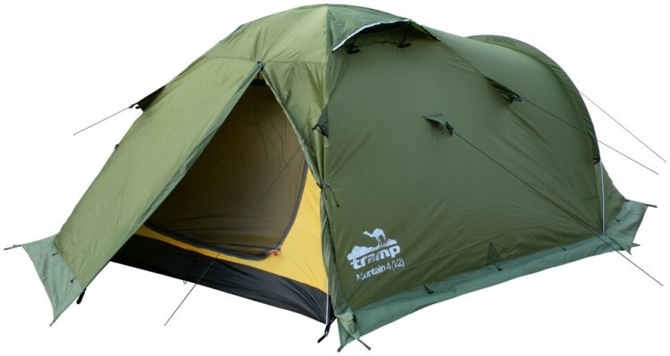 Палатка Tramp Mountain 4 (v2) green UTRT-024, UTRT-024-green
