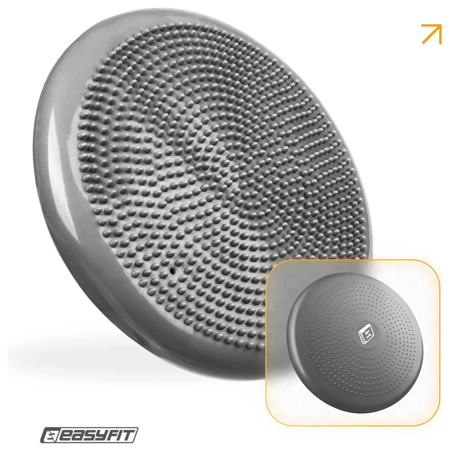 Балансировочная массажная подушка EasyFit Серый, EFIT_EF-1840-GY
